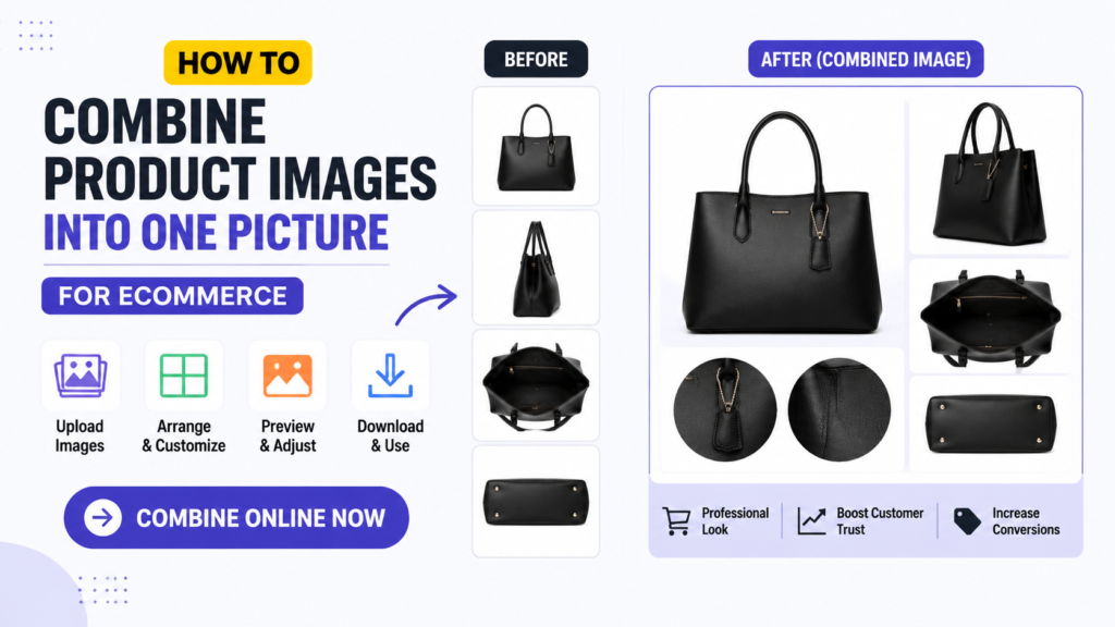 How to Combine Product Images into One Picture for Ecommerce | Combine Online Now